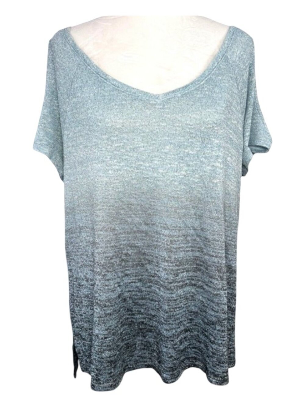 Juicy Couture Blue Metallic Top XL